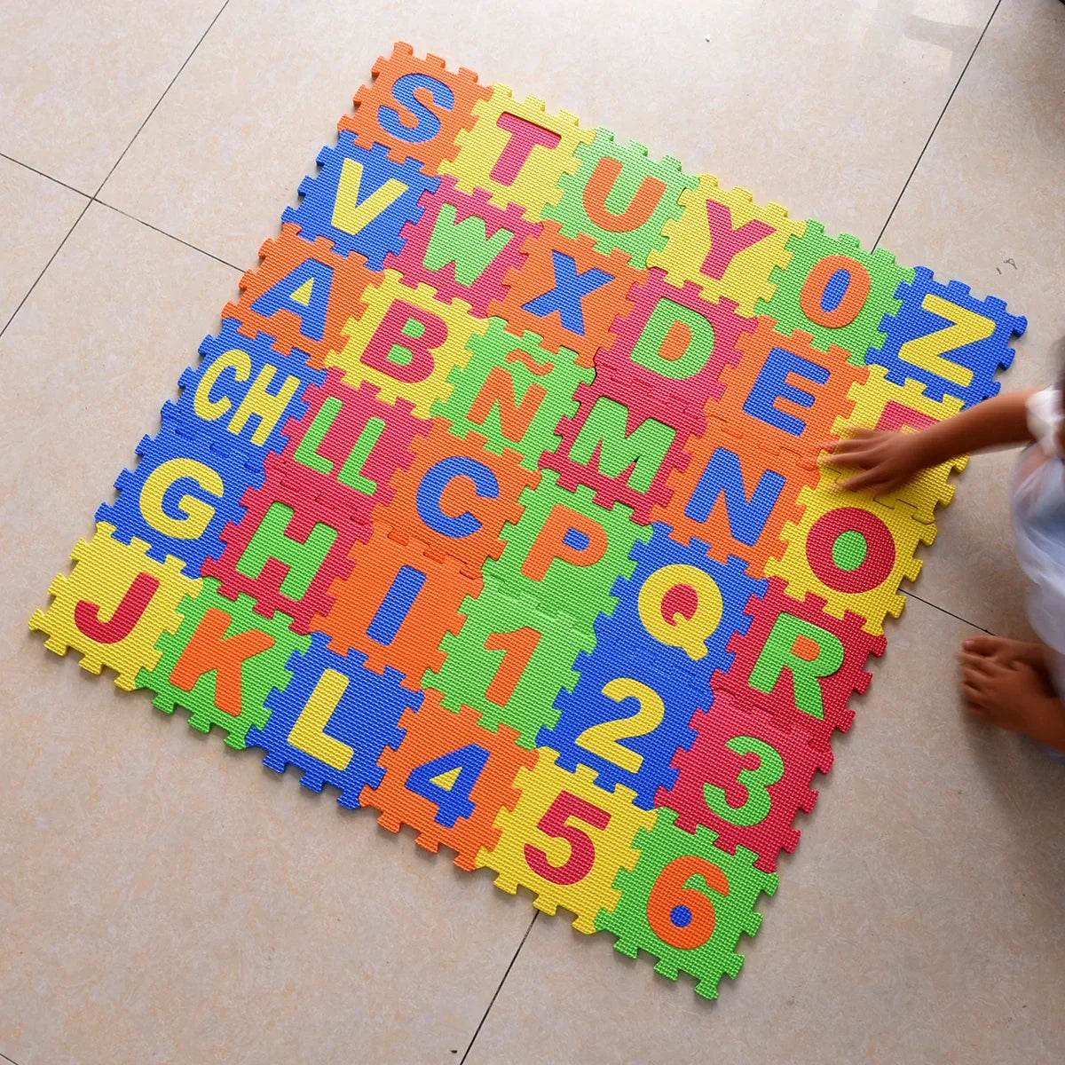 36pcs/Pack 14cm Big Mats Children EVA Foam Alphabet Numbers - ToylandEU