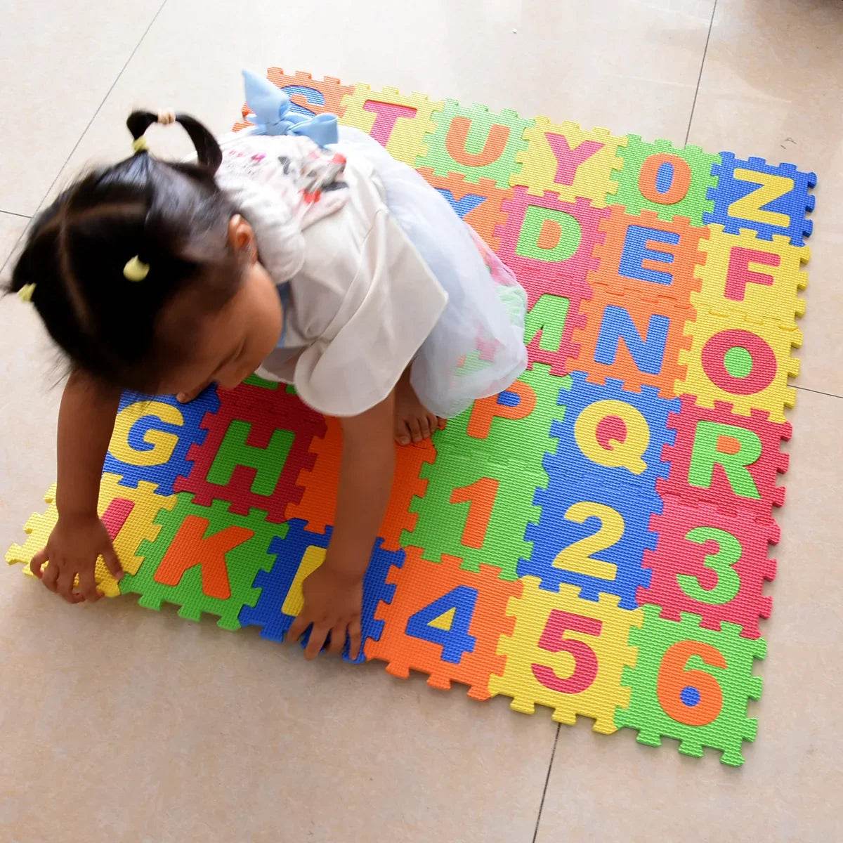 36pcs/Pack 14cm Big Mats Children EVA Foam Alphabet Numbers - ToylandEU