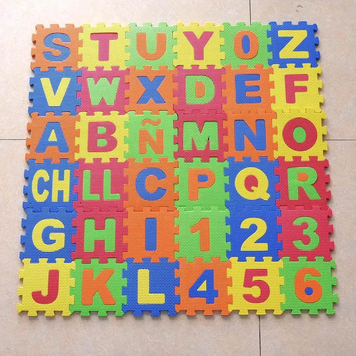  36pcs/Pack 14cm EVA Foam Alphabet Number Mats for Kids -  ToylandEU™