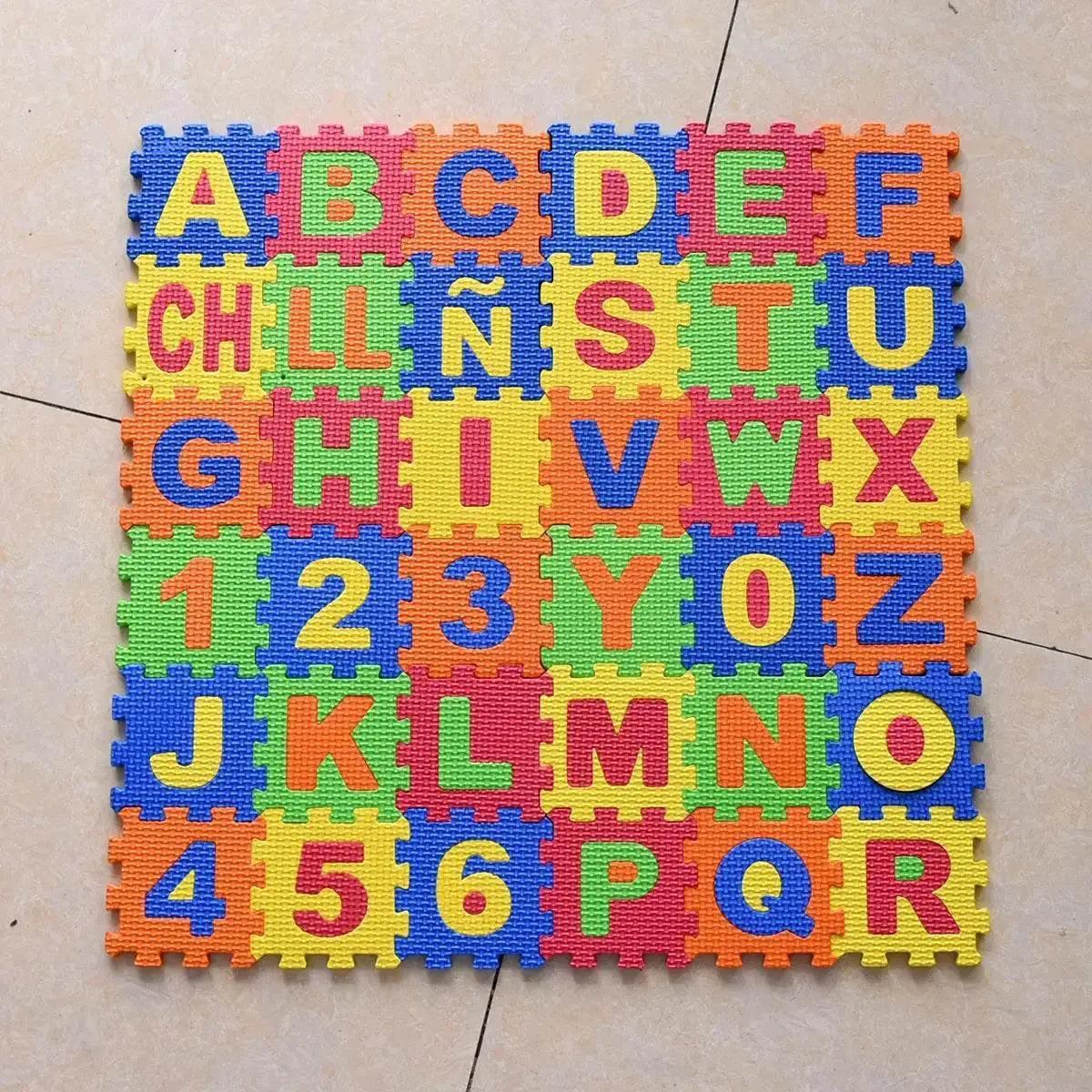  36pcs/Pack 14cm EVA Foam Alphabet Number Mats for Kids -  ToylandEU™