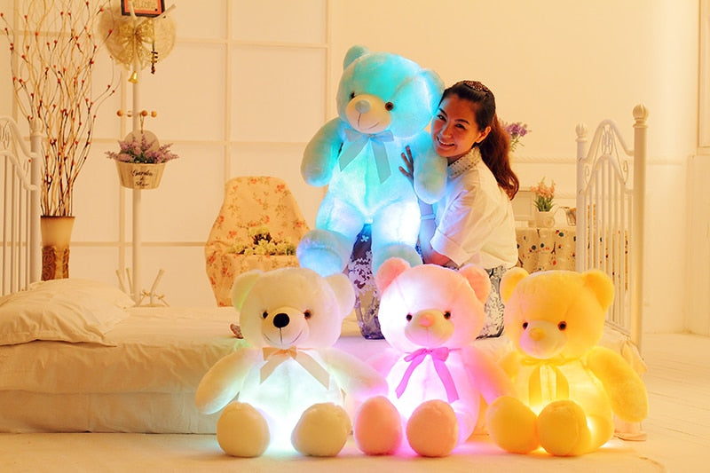 Colorful Glowing LED Teddy Bear Stuffed Animal Plush Toy
