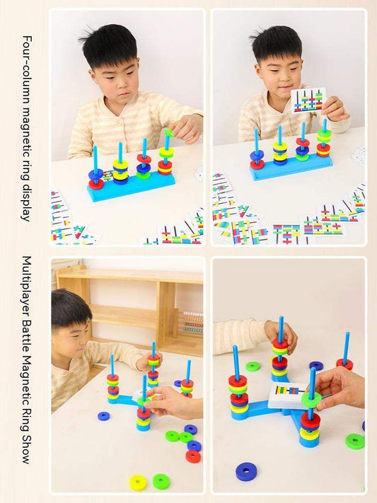 Magnetic Ring Matching Game | Four-Player Set