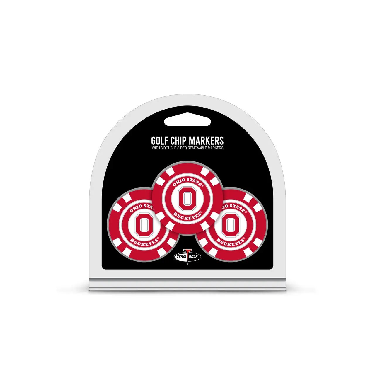 Ohio State Buckeyes Golf Chip with Marker 3 Pack