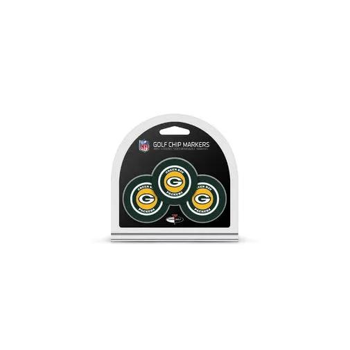 Green Bay Packers Golf Chip with Marker 3 Pack