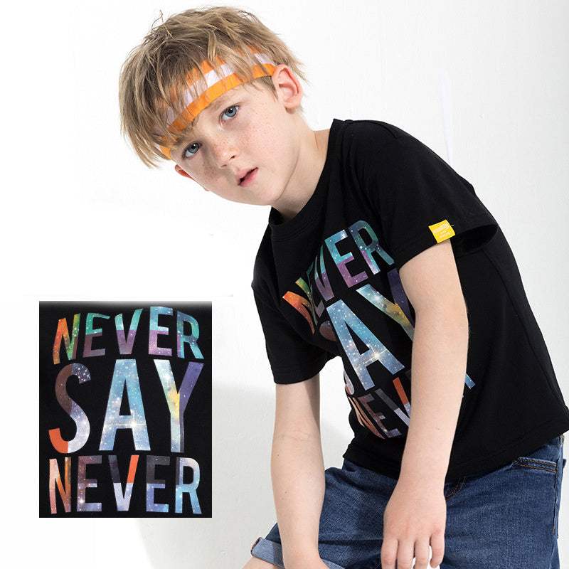 Kids' Letter Print Short-Sleeve T-Shirt | Ages 3-8