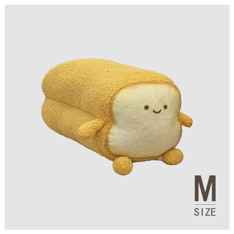 Toast Bread Plush Pillow | Short Plush, Roasted Style