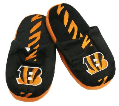 Cincinnati Bengals Slipper - Youth 8-16 Size 7-8 Stripe - (1 Pair) - XL