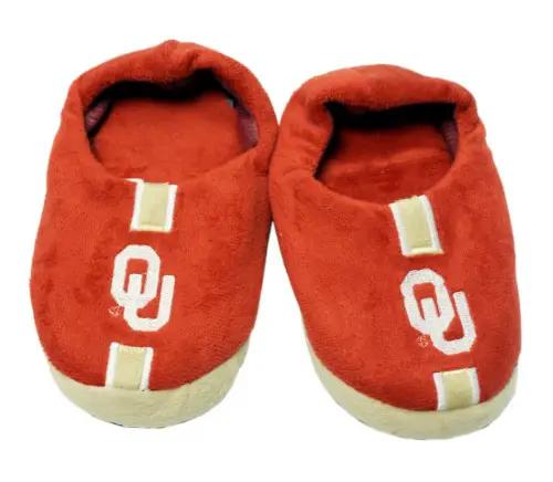 Oklahoma Sooners Slipper - Youth 4-7 Size 8-9 Stripe - (1 Pair) - S