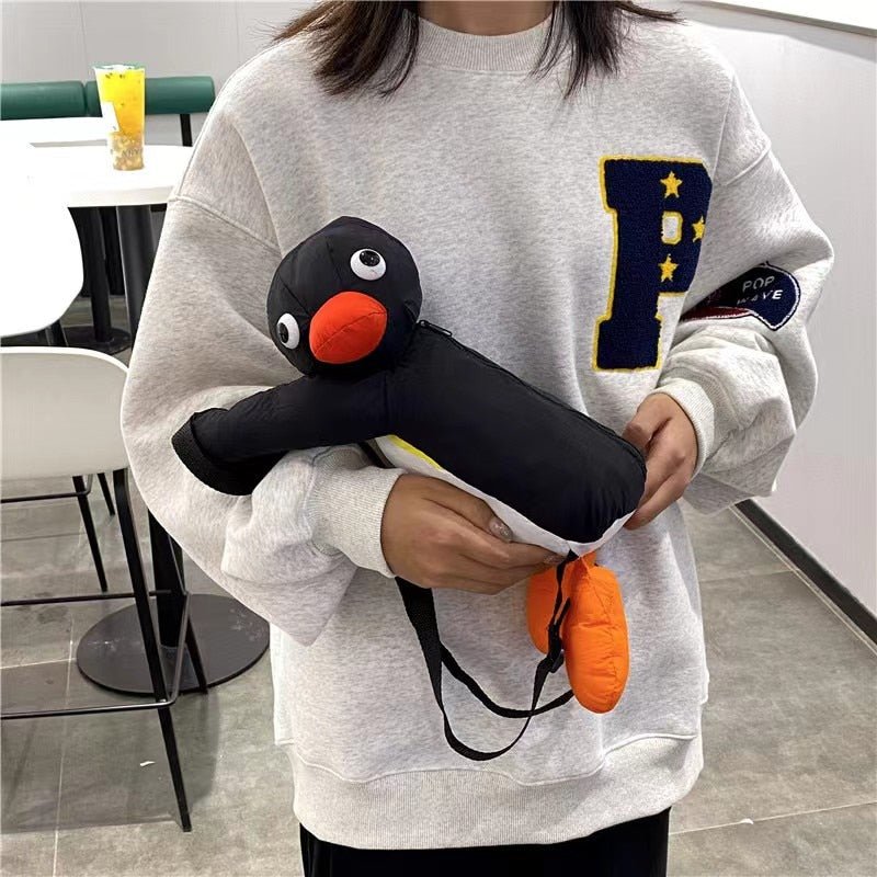 Penguin Plush Backpack - 38cm Cute Penguin Toy - ToylandEU