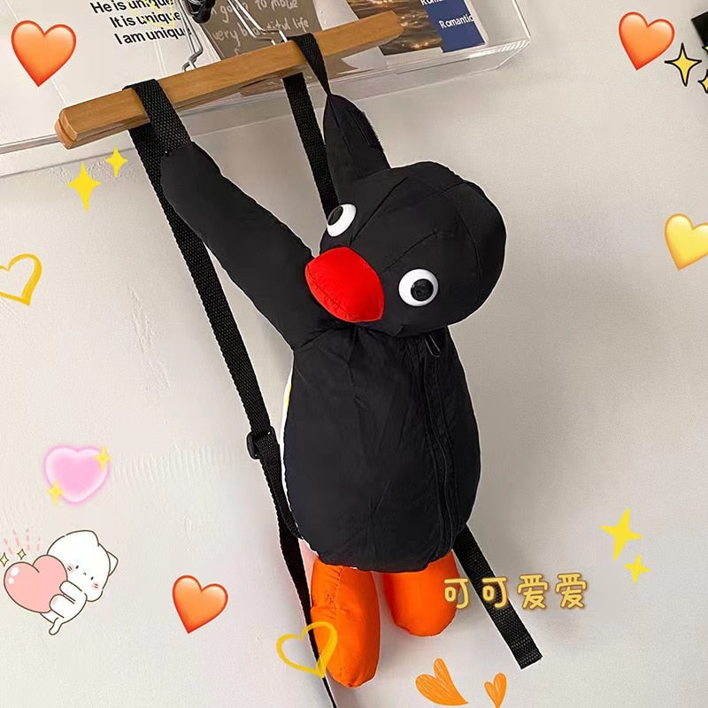 Penguin Plush Backpack - 38cm Cute Penguin Toy - ToylandEU