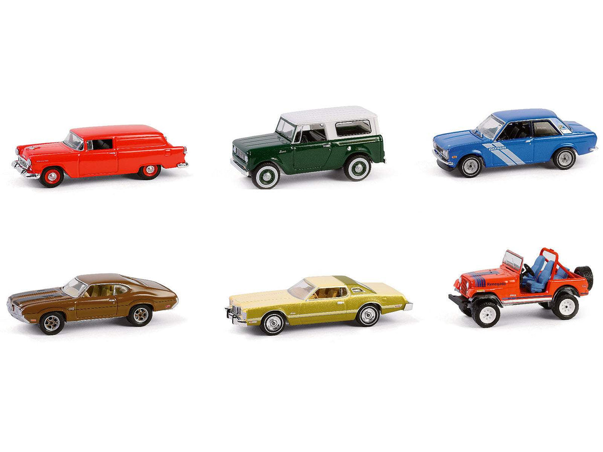 Vintage Ad Cars Series 11 Set of 6 pieces | 1/64 Diecast Model Car | Greenlight | Vintage Ad Cars Series