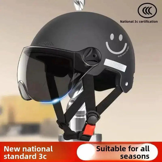  3C Certified Cartoon Half Helmet With Goggles For Bike -  ToylandEU™
