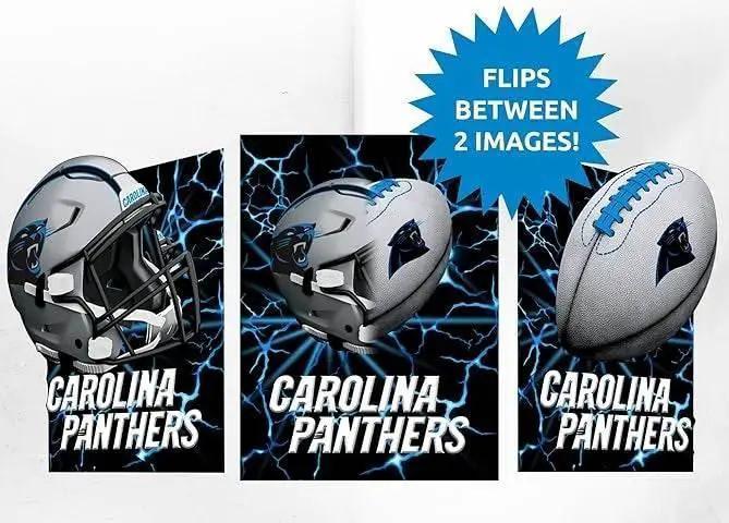  Carolina Panthers 3D Art Print 12x16 Lightning Flip -  ToylandEU™
