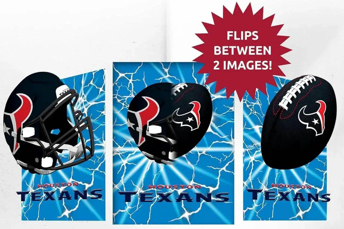  Houston Texans 3D Art Print 12x16 Lightning Flip Wall Art -  ToylandEU™