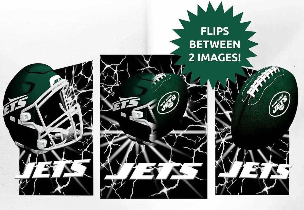  New York Jets 3D Art Print 12x16 Lightning Flip Lenticular -  ToylandEU™