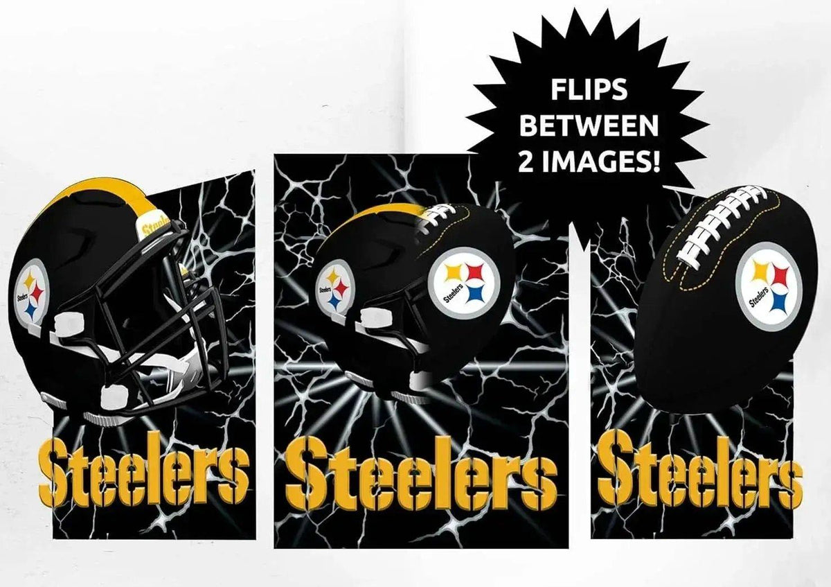  Pittsburgh Steelers 3D Art Print 12x16 Lightning Flip -  ToylandEU™