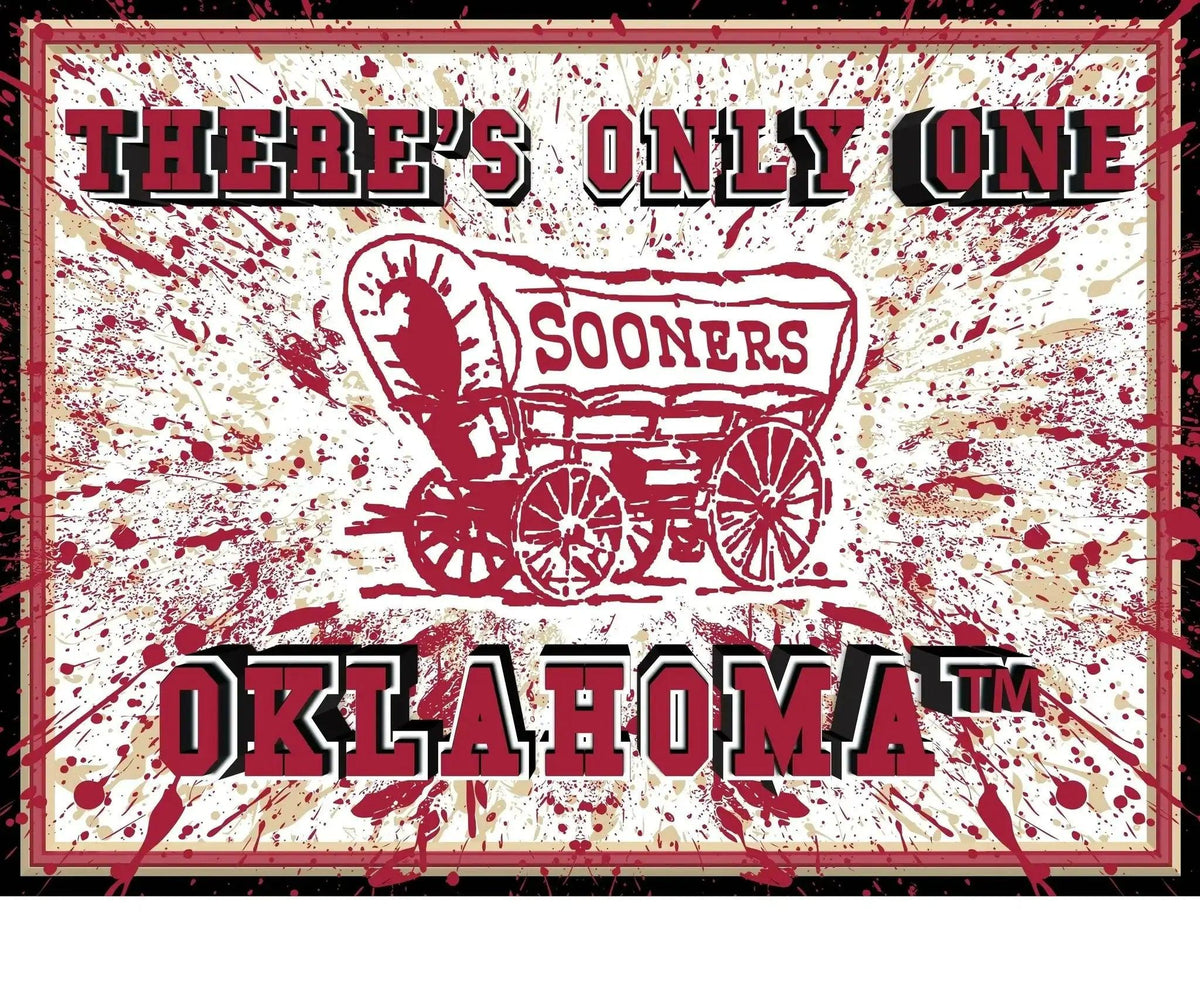  Oklahoma Sooners 3D Art Print 12x16 Splatter Wall Decor -  ToylandEU™