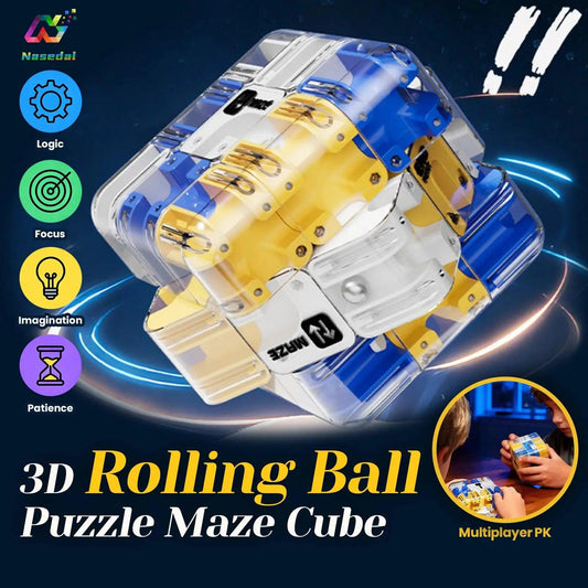  3D Ball Maze Magic Cube Puzzle For Kids Stress Relief -  ToylandEU™