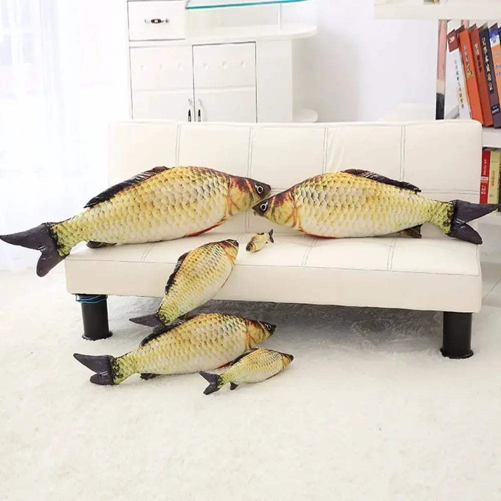 3D Carp Plush Pillow Toy Soft Large Fish Cushion Gift - ToylandEU