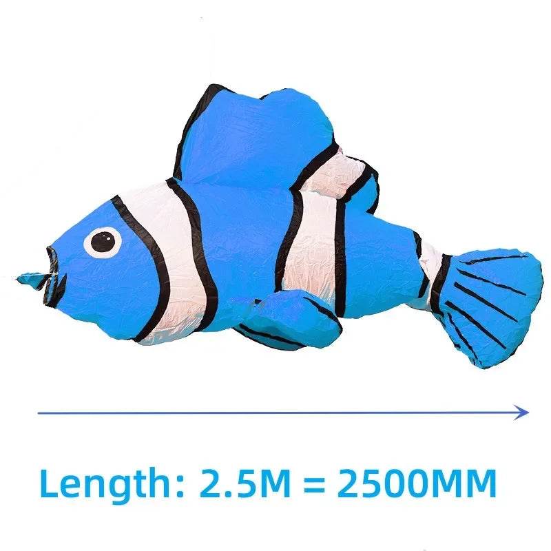 3D Colorful Inflatable Clownfish Kite Pendant - Fun & Durable Flying Toy - ToylandEU