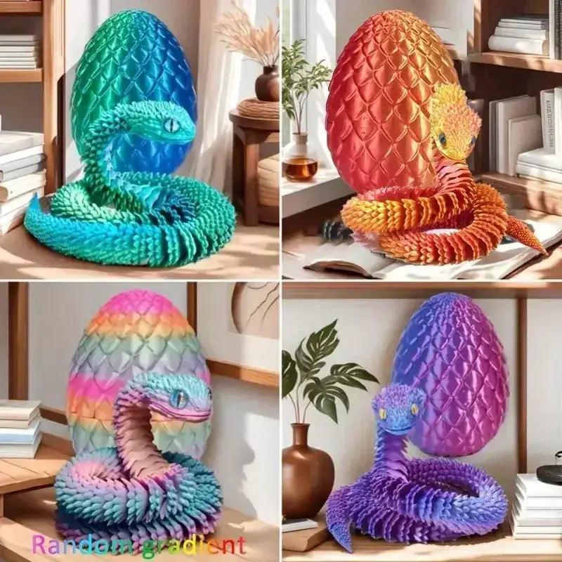  3D Printed Snake Egg Decoration With Flexible Joints -  ToylandEU™
