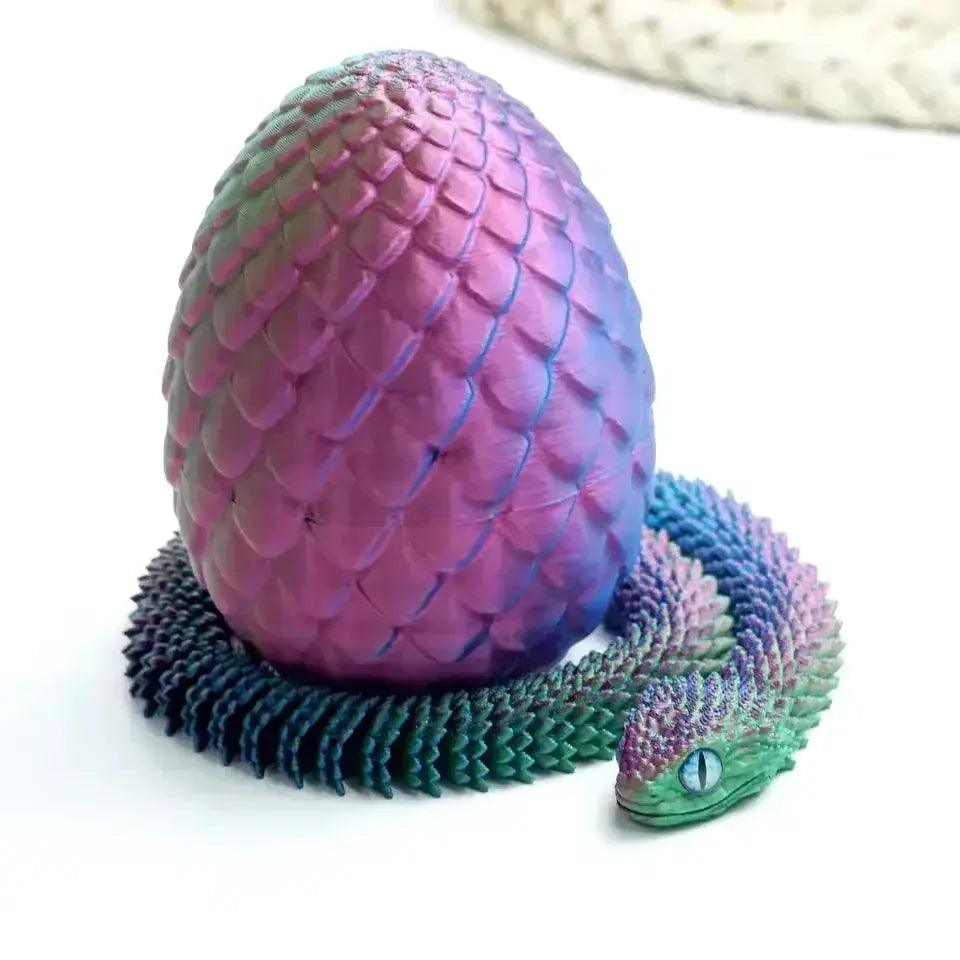  3D Printed Snake Egg Decoration With Flexible Joints -  ToylandEU™