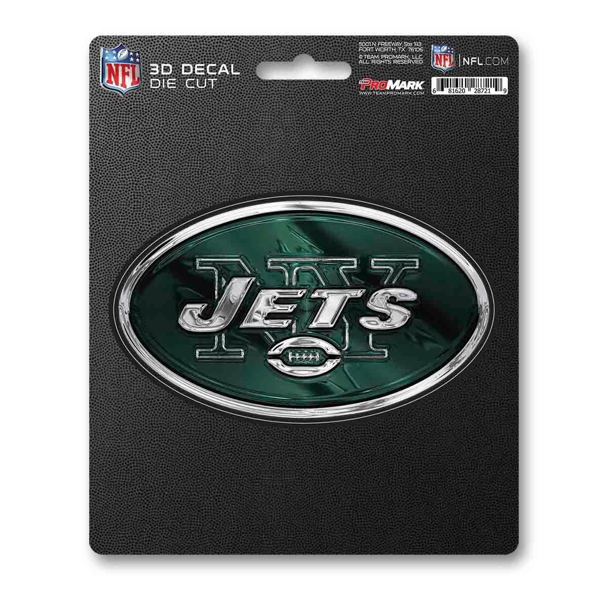  New York Jets 3D Die Cut Decal Logo 5x6.25 Inches Official -  ToylandEU™