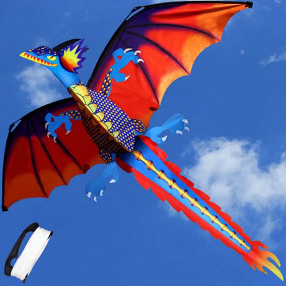 3D Dragon Kite Kids Toy Fun Outdoor Flying Activity Game - ToylandEU