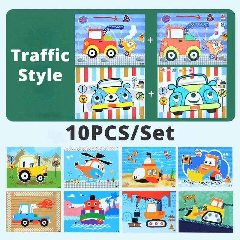  3D EVA Foam Sticker Puzzle for Kids Educational Craft -  ToylandEU™