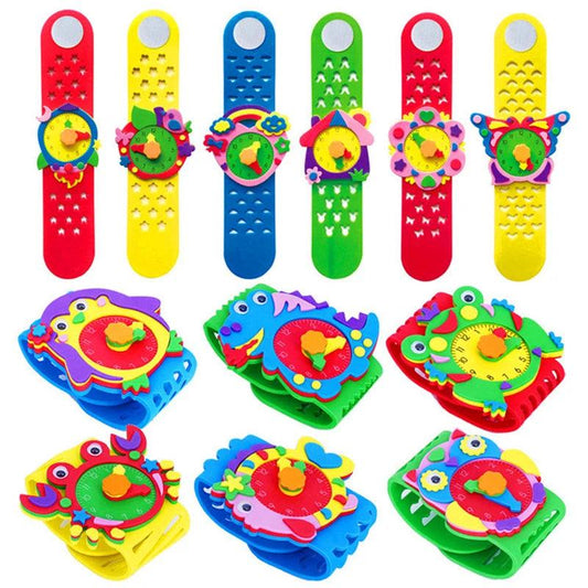  3D EVA Foam Watch Kit | Cartoon Clock | 2 4 6 Pieces | Toylandeu™ 