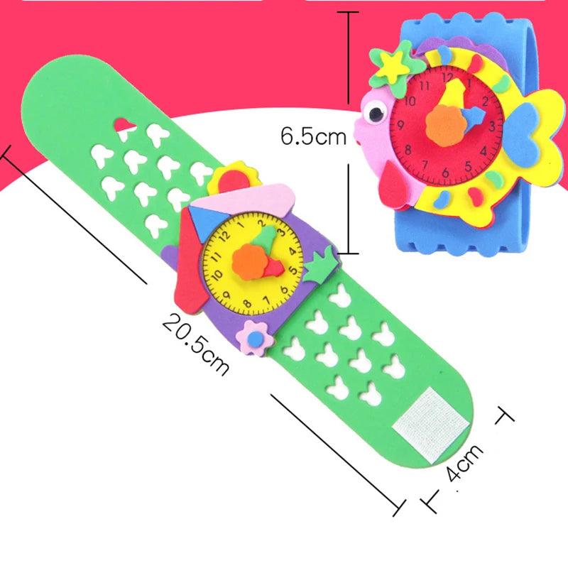  3D EVA Foam Watch Kit | Cartoon Clock | 2 4 6 Pieces | Toylandeu™ 