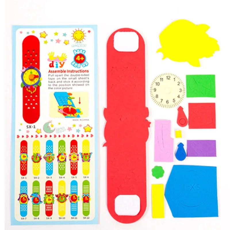  3D EVA Foam Watch Kit | Cartoon Clock | 2 4 6 Pieces | Toylandeu™ 