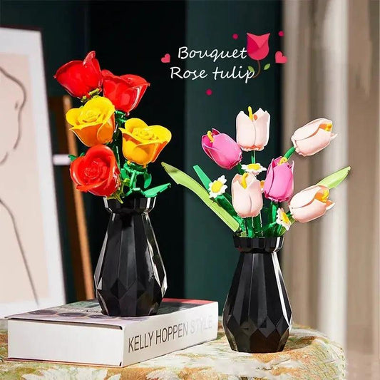  3D Flower Bouquet Building Blocks Set Lego Compatible -  ToylandEU™