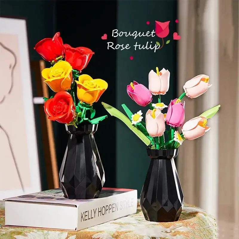  3D Flower Bouquet Building Blocks Set Lego Compatible -  ToylandEU™