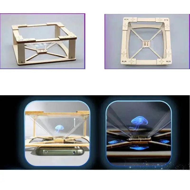  3D Holographic Pro Jection DIY Models Building Toy Science Education Model Toy For Children Gift -  ToylandEU™