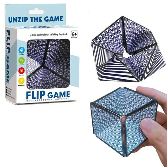 Infinite 3D Magic Cube Irregular Flip Puzzle Vision Anti Stress Office Stress Reliever Autism Collection Kids Fingerti Toys Gift - ToylandEU