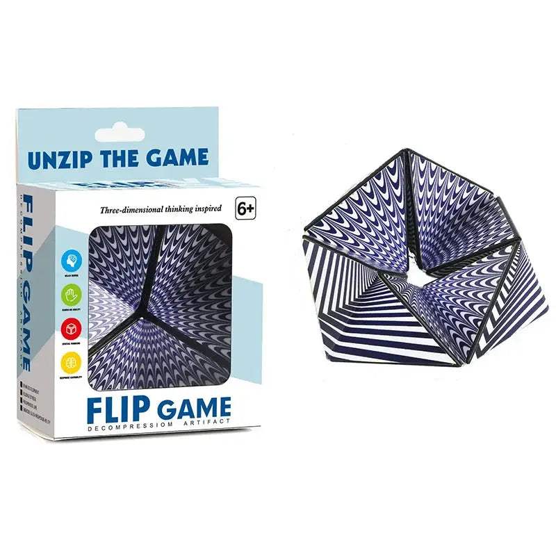 Infinite 3D Magic Cube Irregular Flip Puzzle Vision Anti Stress Office Stress Reliever Autism Collection Kids Fingerti Toys Gift - ToylandEU