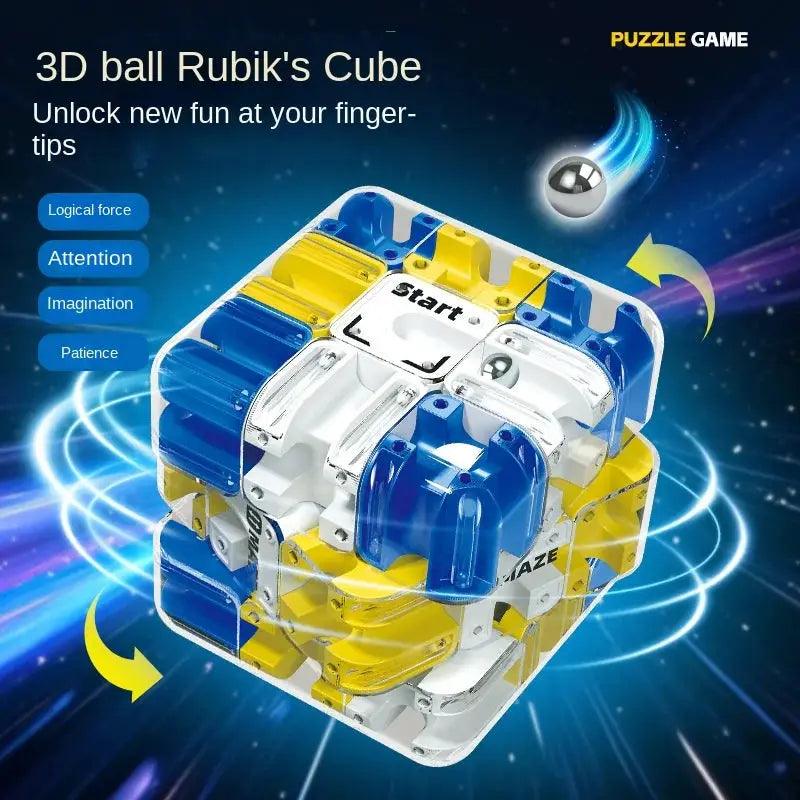  3D Maze Puzzle Cube Calming Stress Relief Toy All Ages -  ToylandEU™