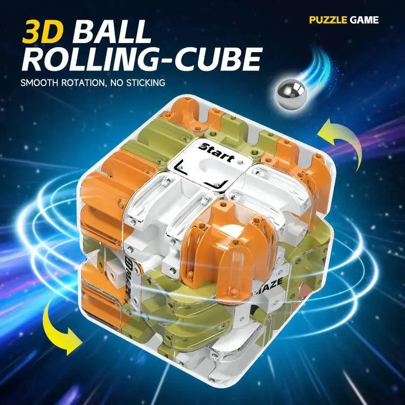  3D Maze Transparent Puzzle Cube Brain Training Durable -  ToylandEU™