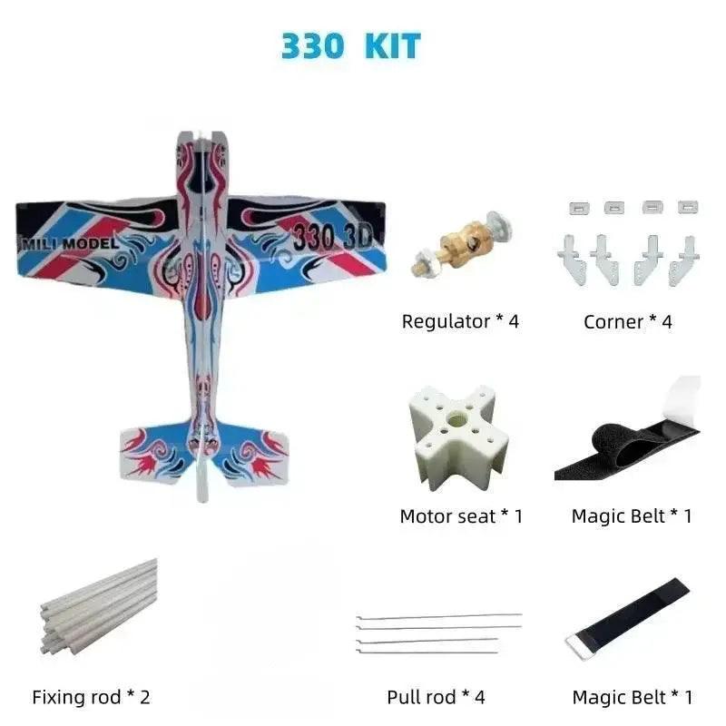 3D Mercury Fixed-wing Aerobatic Magic Board Plane RC Airplane KIT DIY - ToylandEU
