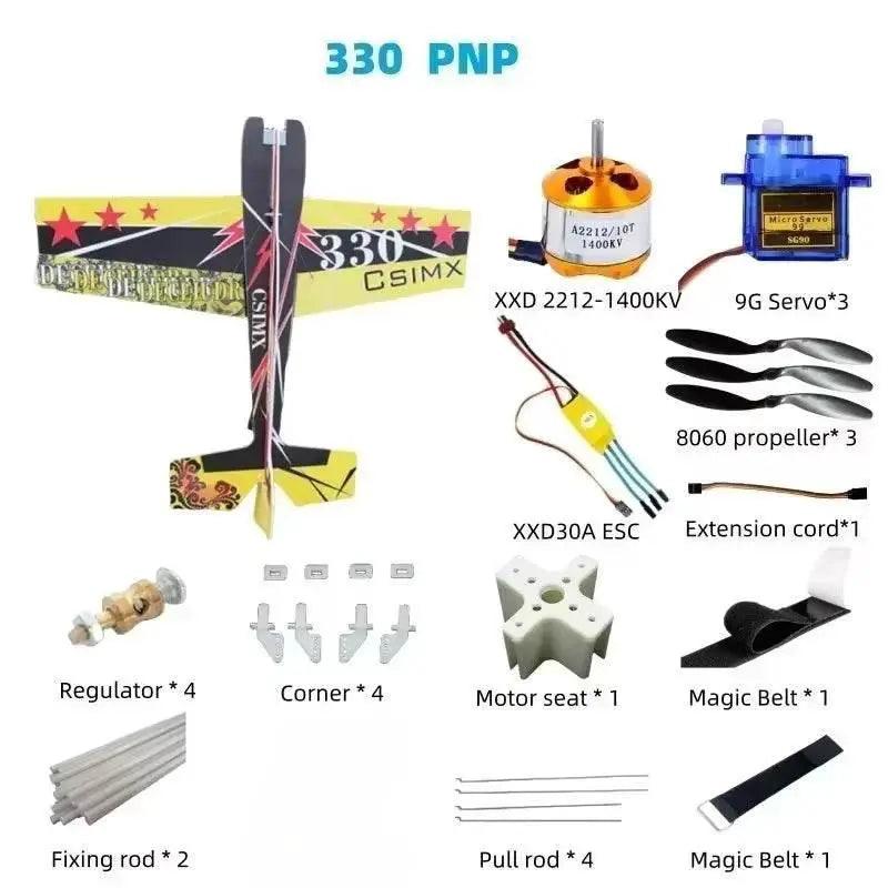 3D Mercury Fixed-wing Aerobatic Magic Board Plane RC Airplane KIT DIY - ToylandEU