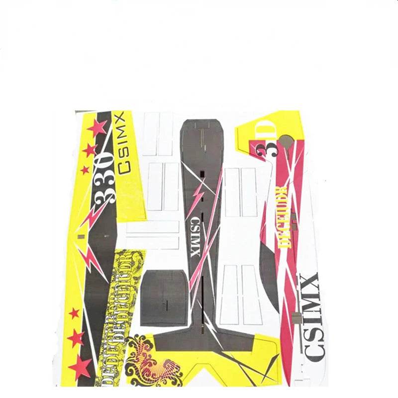 3D Mercury Fixed-wing Aerobatic Magic Board Plane RC Airplane KIT DIY - ToylandEU