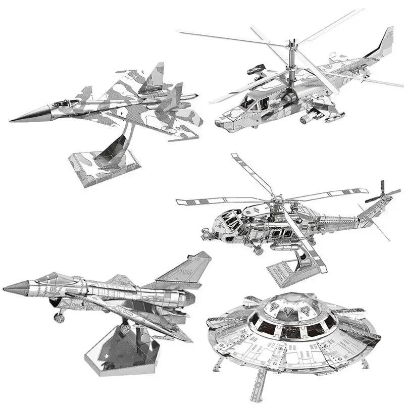  3D Metal Puzzle | Military Aircraft Kit | Toylandeu™ 