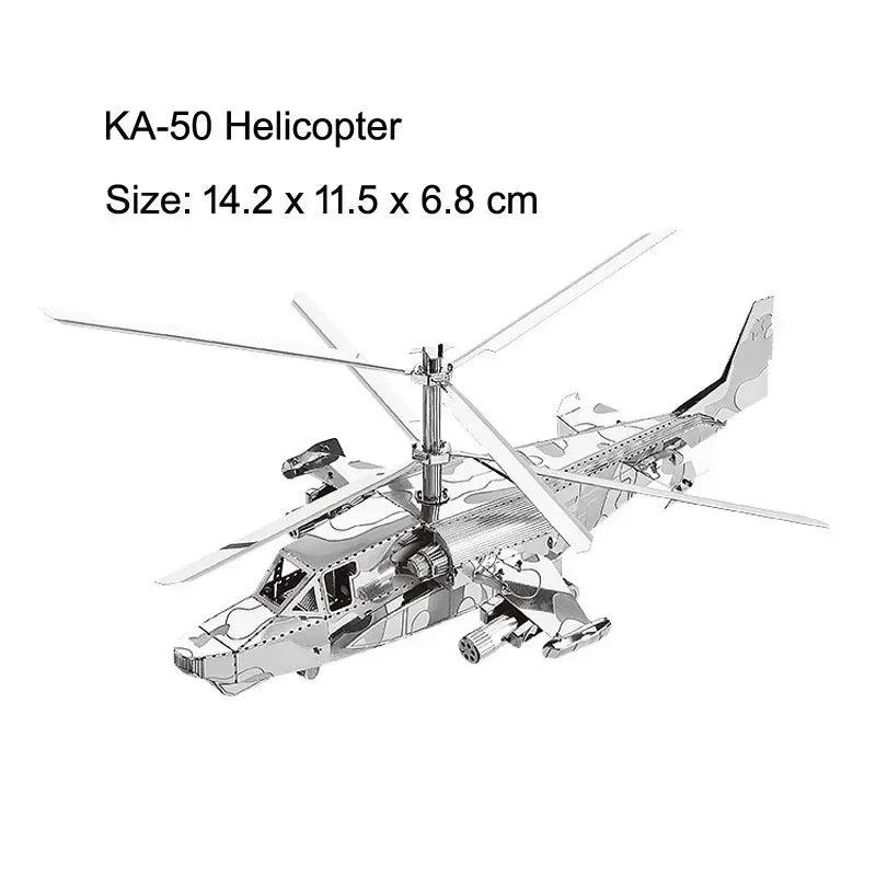  3D Metal Puzzle | Military Aircraft Kit | Toylandeu™ 