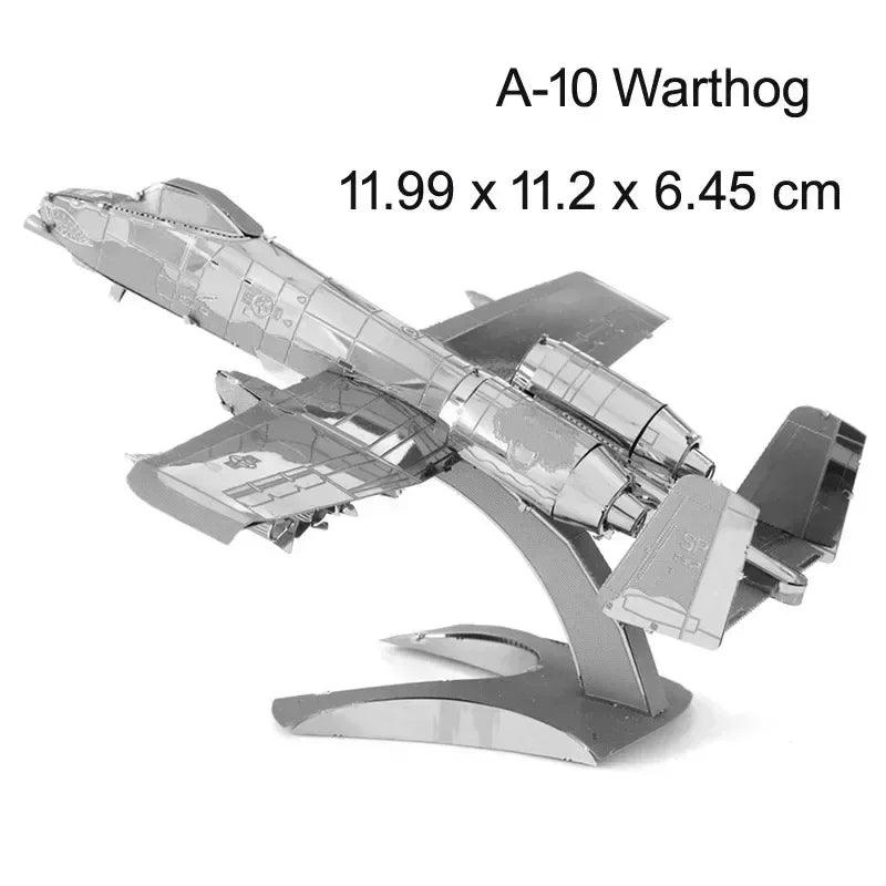  3D Metal Puzzle | Military Aircraft Kit | Toylandeu™ 