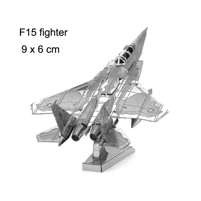  3D Metal Puzzle | Military Aircraft Kit | Toylandeu™ 