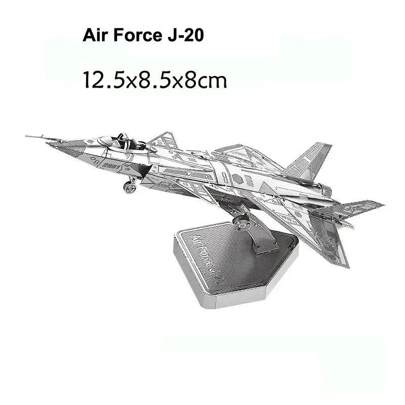  3D Metal Puzzle | Military Aircraft Kit | Toylandeu™ 