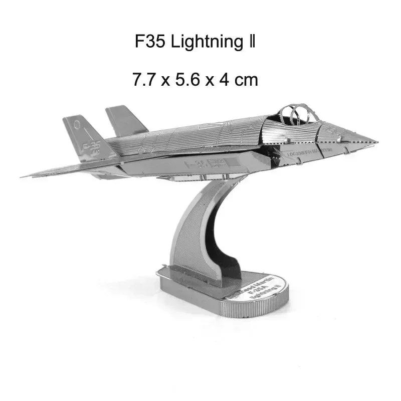  3D Metal Puzzle | Military Aircraft Kit | Toylandeu™ 