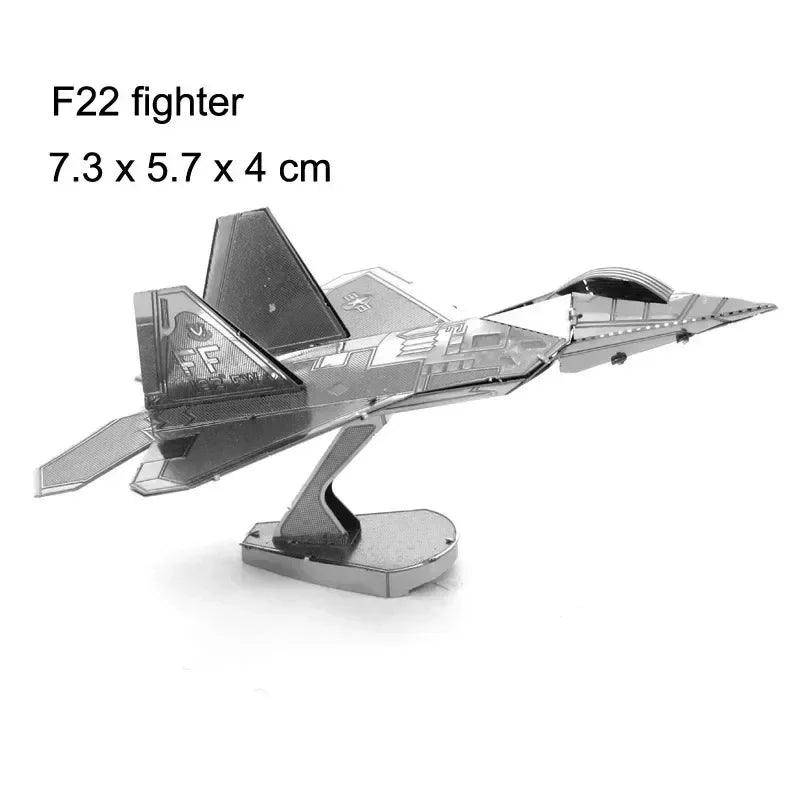  3D Metal Puzzle | Military Aircraft Kit | Toylandeu™ 