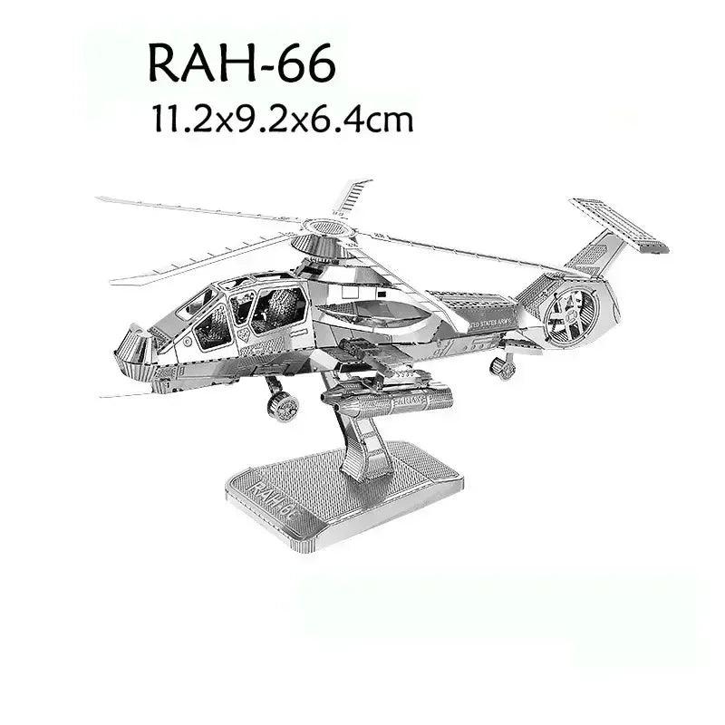  3D Metal Puzzle | Military Aircraft Kit | Toylandeu™ 